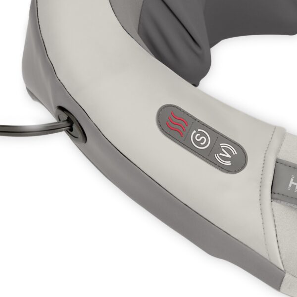 Shiatsu Neck & Shoulder Massager with Heat - Grey - Image 4