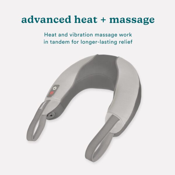Vibration Neck Massager with Heat - Grey - Image 3
